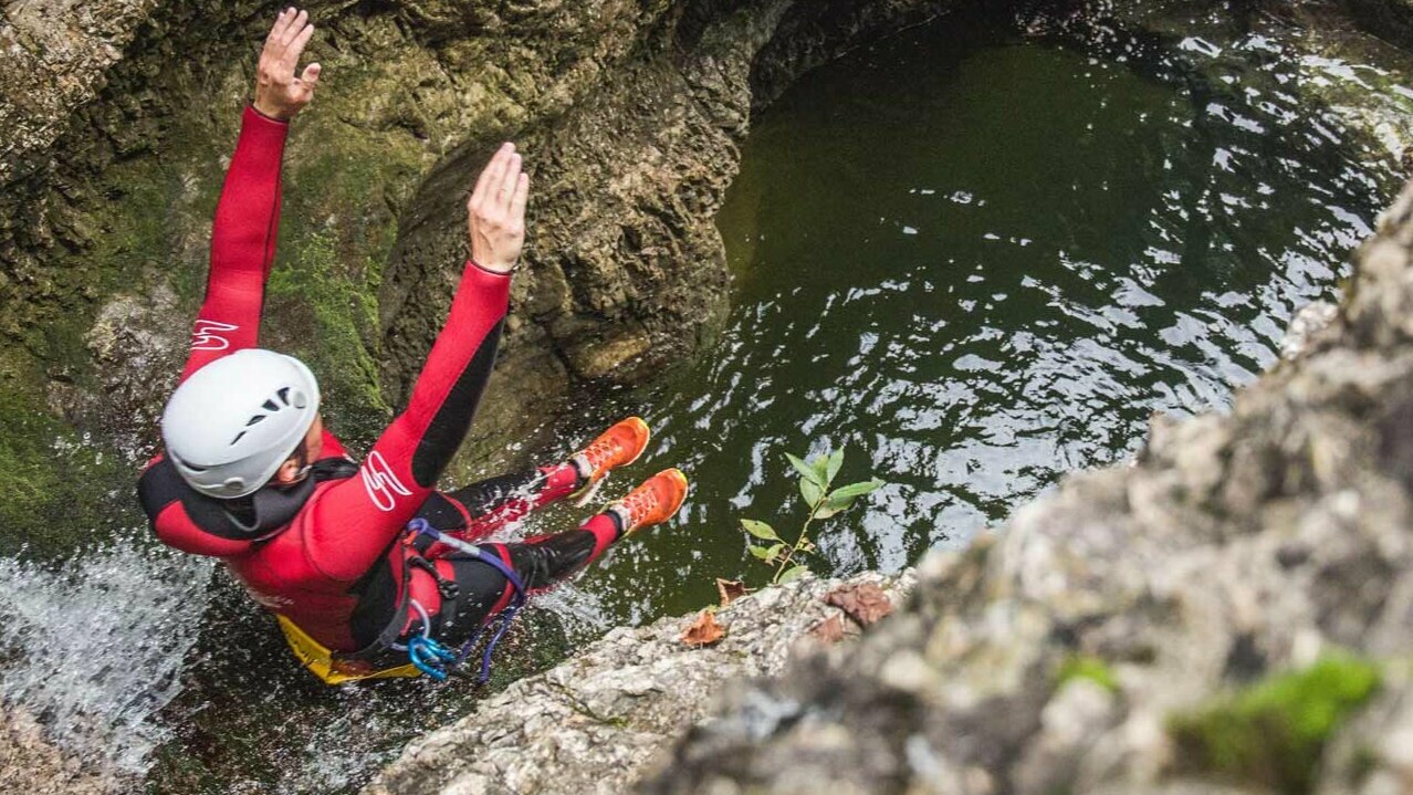 Canyoning in Flachau im Sommer