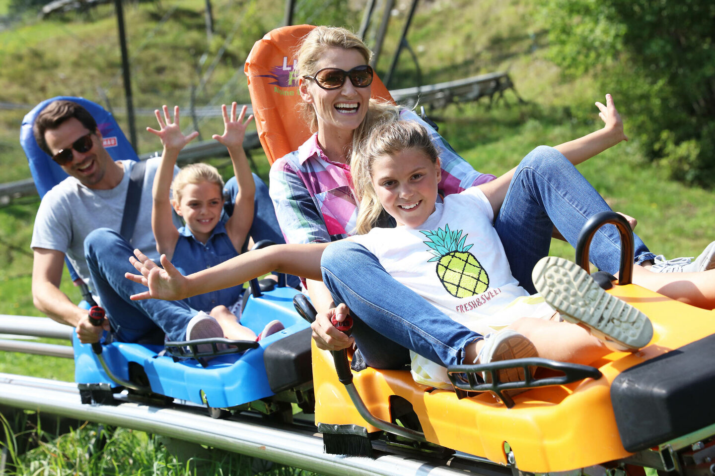 Lucky Flitzer im Freizeitpark in Flachau