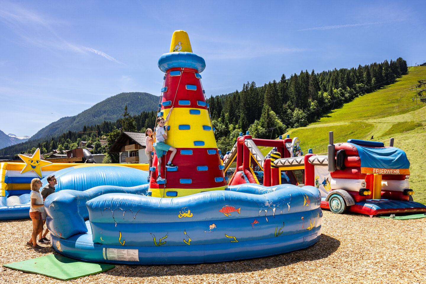 Trampolin im Freizeitpark in Flachau