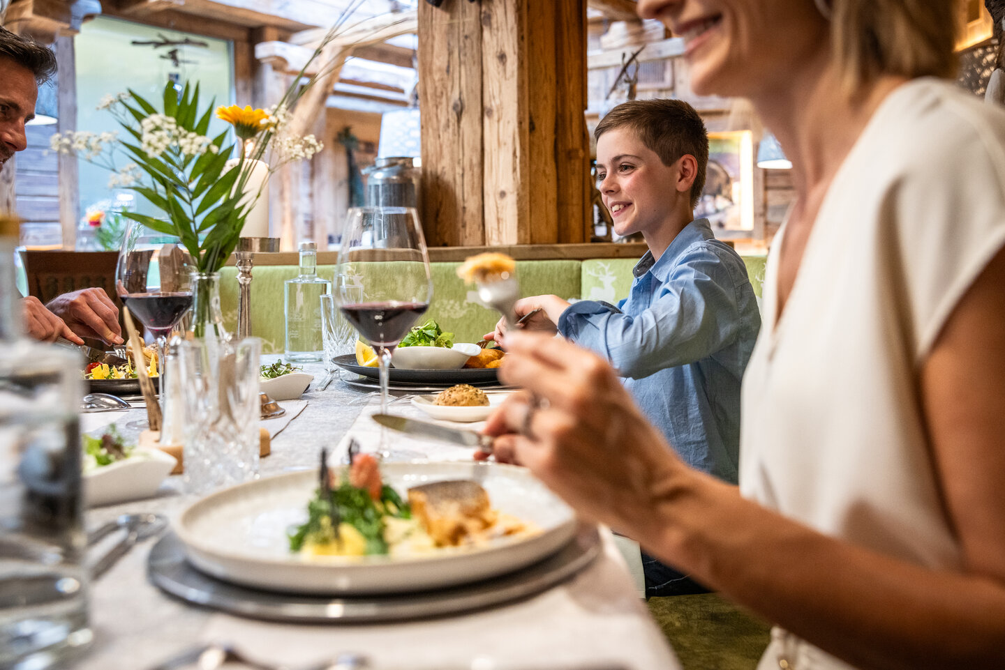 Kulinarik im Familienhotel Lacknerhof in Flachau