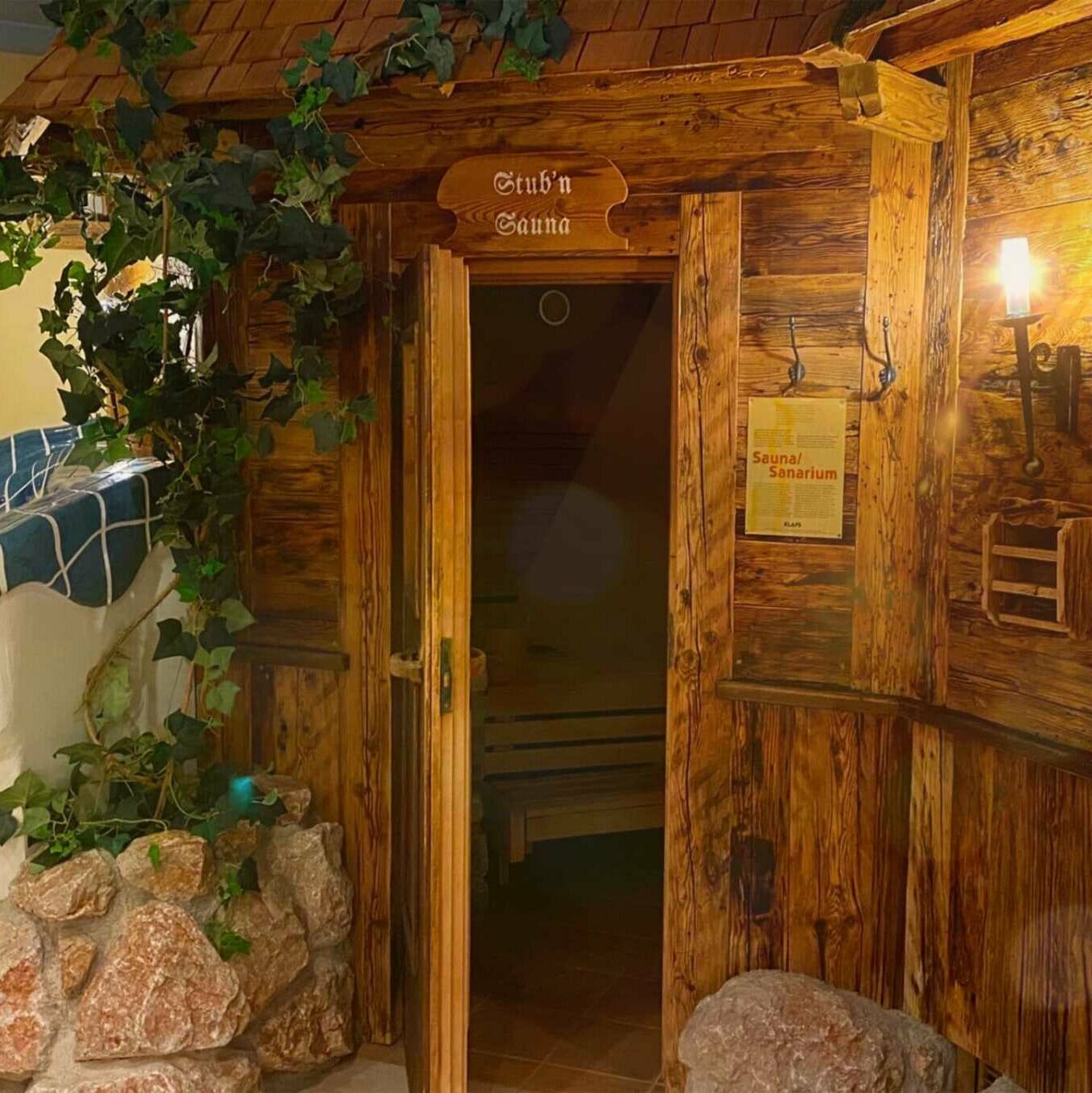 Sauna im Wellnessbereich Lacknerhof