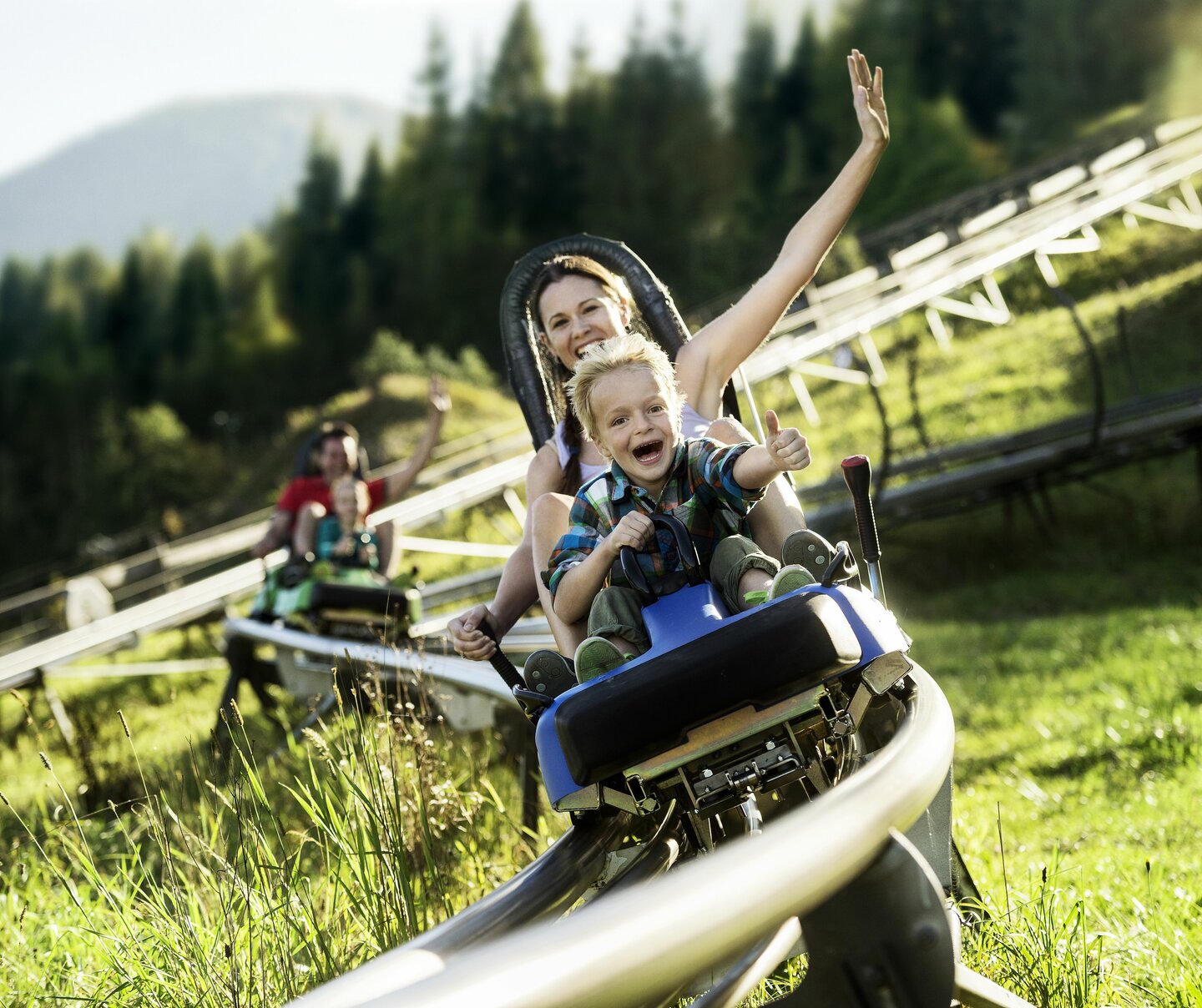 Lucky-Flitzer summer toboggan run in Flachau 